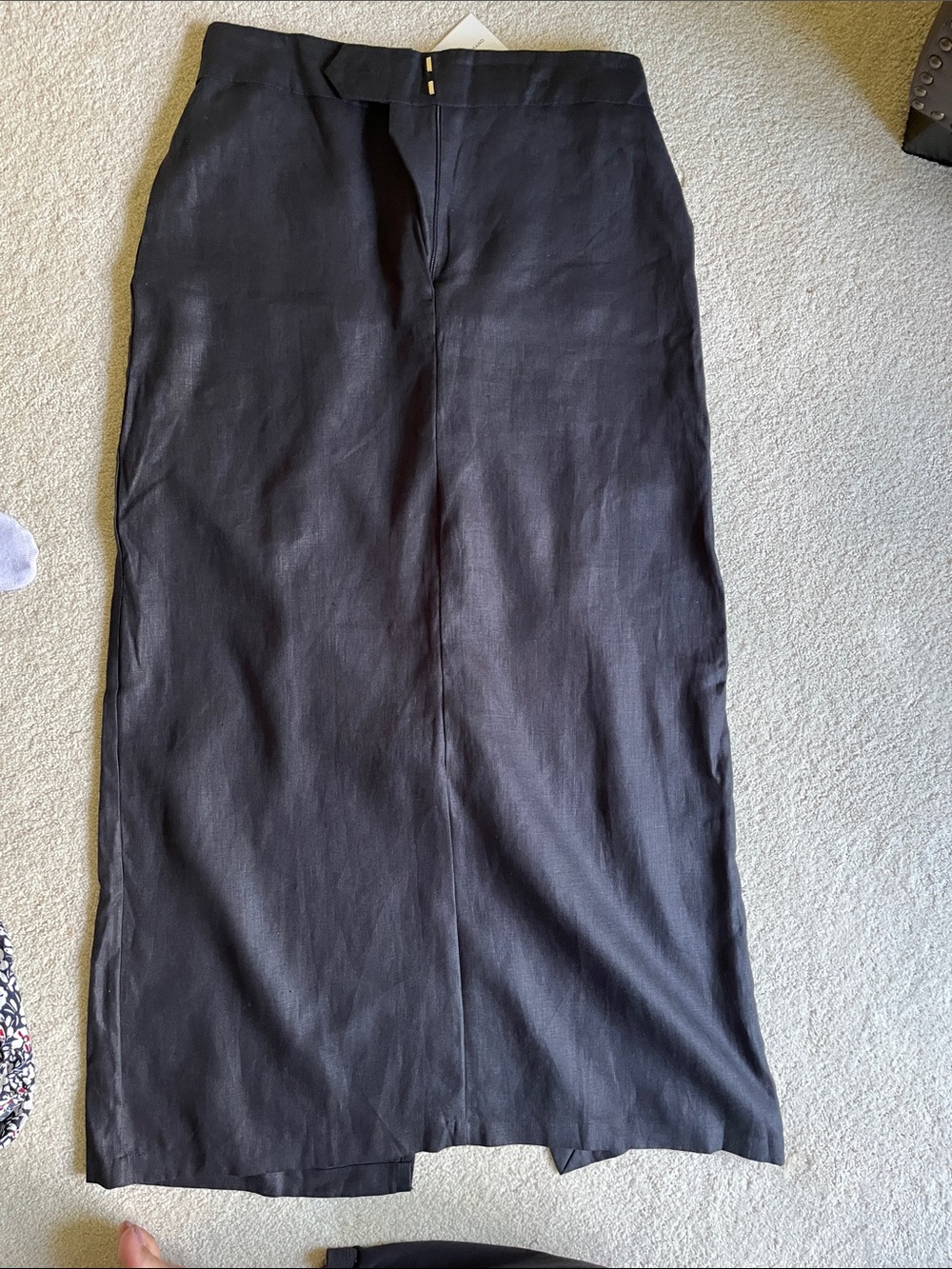 Faithfull the Brand Black Maxi Skirt